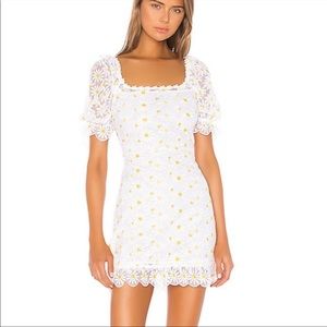 For Love & Lemons Brulee Daisy Mini Dress (XS)